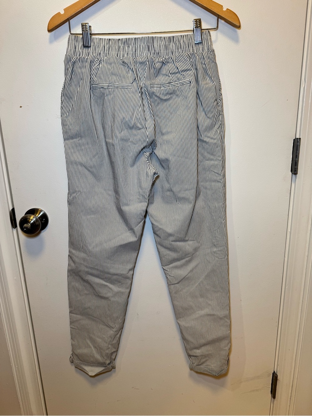 Shinestar Women’s Striped Trousers - Blue & White - Picture 3 of 15